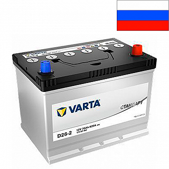 ���� ������������ VARTA �������� 6CT 70Ah R+ 620A EN 261x175x220 (570 301 062)
